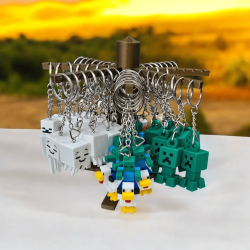 Minecraft Anahtarlık Seti 56 Parça Stand Hediyeli